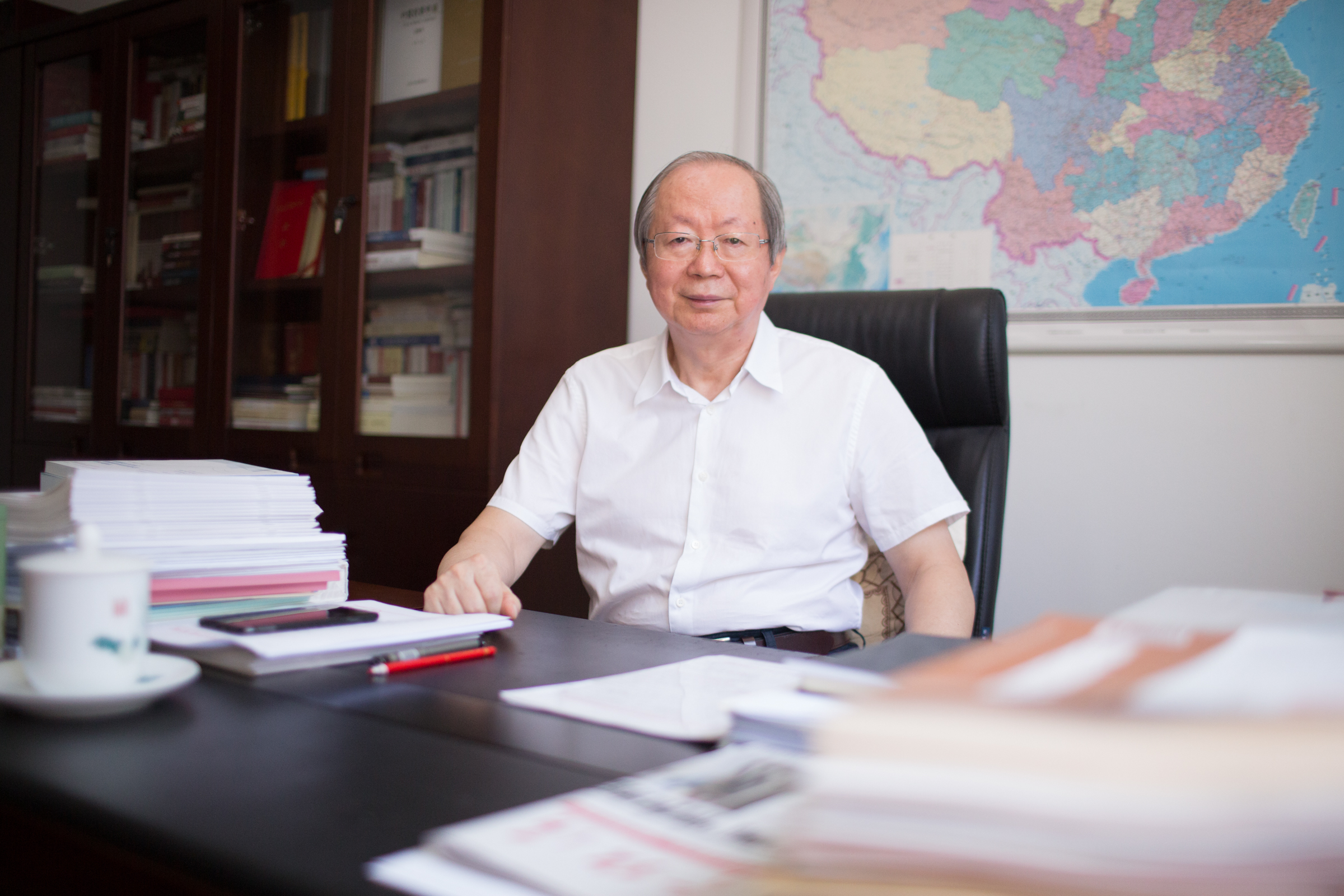 中國經(jīng)濟體制改革研究會會長、十二屆全國人大財經(jīng)委副主任委員、國家發(fā)展改革委原副主任彭森   澎湃新聞記者 權(quán)義 圖